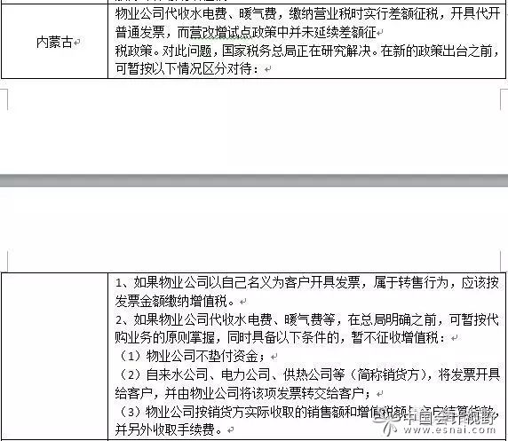 对物业公司代收水电费营改增问题的浅见 