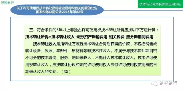 技术转让减免税优惠运用分析(上篇)