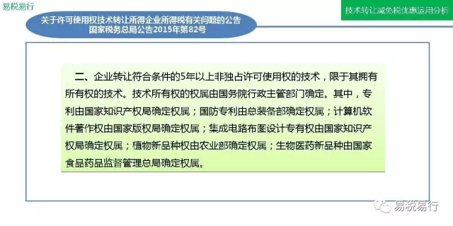 技术转让减免税优惠运用分析(上篇)