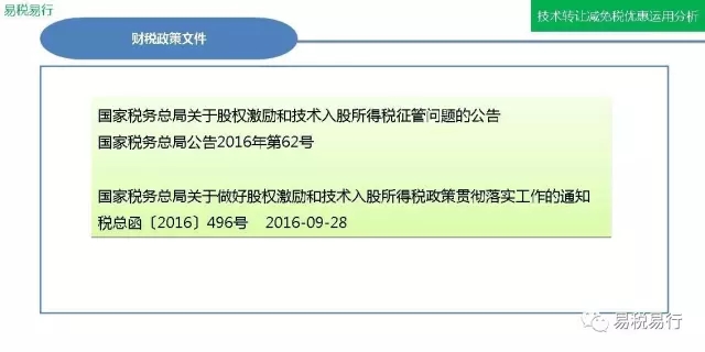 技术转让减免税优惠运用分析(上篇)